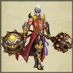 垂地单雄信千军斩将宇文成都纵横莫当李元霸天下无双程咬金夺命三板斧