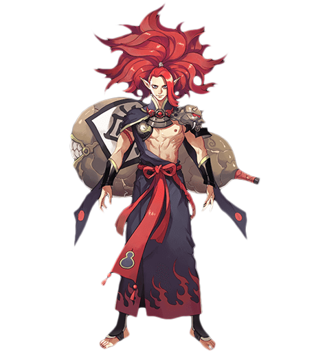 酒吞童子以妖力操控鬼葫芦向1名敌人喷出瘴气,造成攻击100%的伤害.